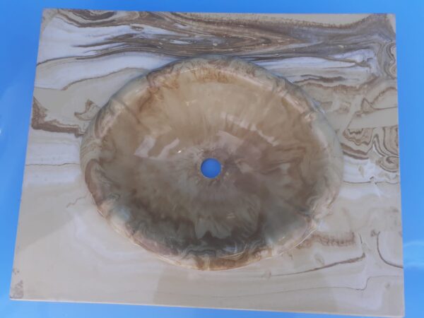 Bacha de Marmolina de 60x49 cms