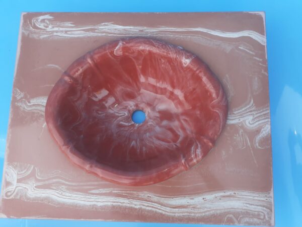 Bacha de Marmolina de 60x49 cms