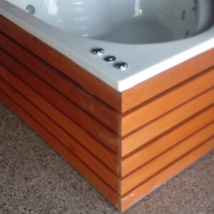 Hidromasaje esquinero 1.50×1.50 mts con deck